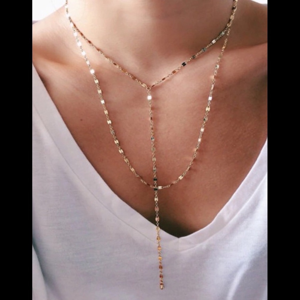 Layer Good Drop #Lariat Necklace